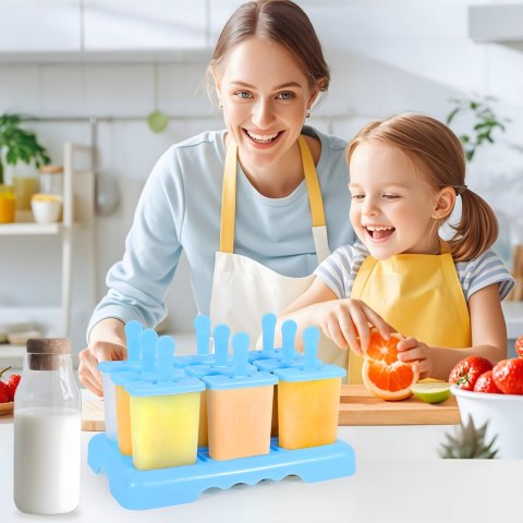 Foremki Forma do Lodów na Patyku Domowe Sorbet Lody Foremka 9 szt