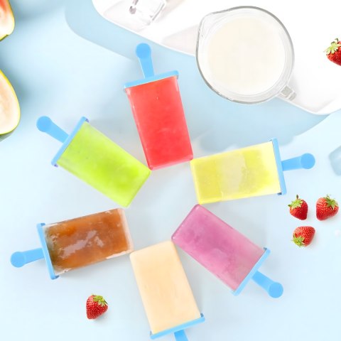 Foremki Forma do Lodów na Patyku Domowe Sorbet Lody Foremka 9 szt
