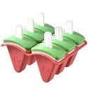 Foremki Forma do Lodów na Patyku Domowe Sorbet Lody Foremka Arbuz 6 szt