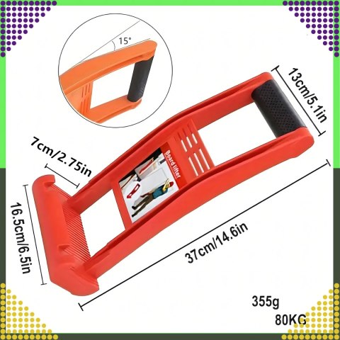 Uchwyt do Noszenia Przenoszenia Transportu Płyt Wiórowych GK G-K Gips 80 kg