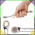 Zestaw Kluczy Płasko-Oczkowych 10 el. Klucze Płaskie Oczkowe Etui 8-24 mm