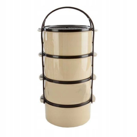 4-poziomowa Menażka Obiadowa Plastikowa ORION 4x1,5 L