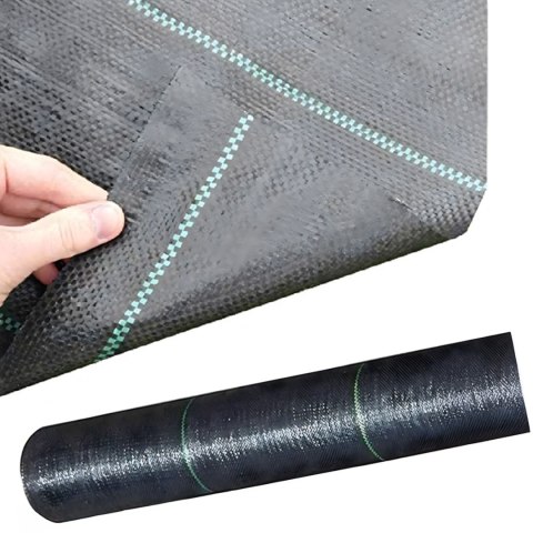 Agrowłóknina 90G 1,6x50m Czarna UV Agrotkanina Mata Antychwastowa