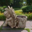 Figurka Doniczka Donica Ogrodowa Rzeźba Aniołek Anioł Nagrodek Dekoracja