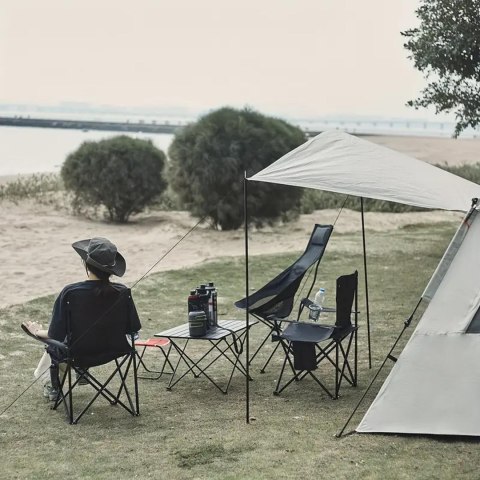 Krzesło Fotel Turystyczny Składany na Ryby Plaże Kemping Wędkarskie Torba