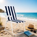 Krzesło Turystyczne Składane Leżak Ogrodowy do Ogrodu na Plażę Taras Balkon