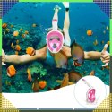 Maska do Nurkowania Pływania Snorkelingu Wody Pełnotwarzowa na Basen L/XL