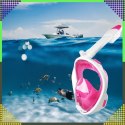 Maska do Nurkowania Pływania Snorkelingu Wody Pełnotwarzowa na Basen L/XL