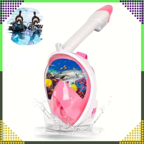 Maska do Nurkowania Pływania Snorkelingu Wody Pełnotwarzowa na Basen L/XL
