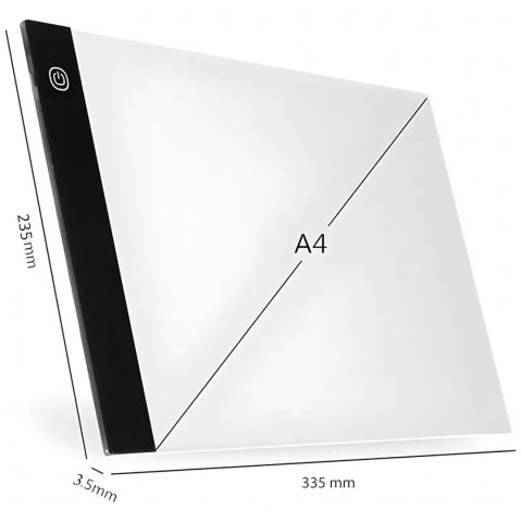 Tablet Graficzny A4 Deska Kreślarska Podkładka Led do Rysowania Kopiowania