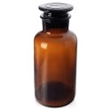 Butelka Szklana Retro 500 ml ORION Brązowa z Korkiem 18 x 8 cm