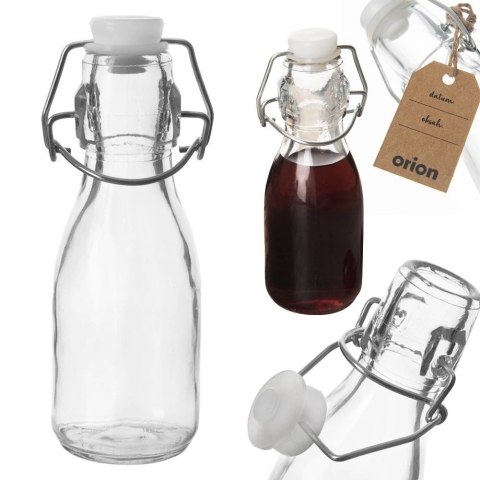 Butelka z Klipsem Szklana ORION 160 ml na Oliwę Szczelna Dekoracyjna