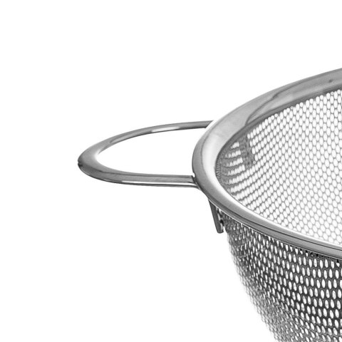 Cedzak Durszlak z Uchwytami do Makaronu Warzyw Owoców Stalowy ORION 28,5 cm