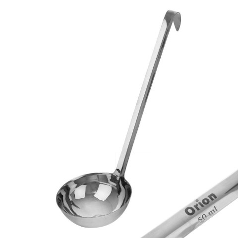 Chochla Stalowa ORION 50 ml 26 cm z Haczykiem do Zupy i Sosów