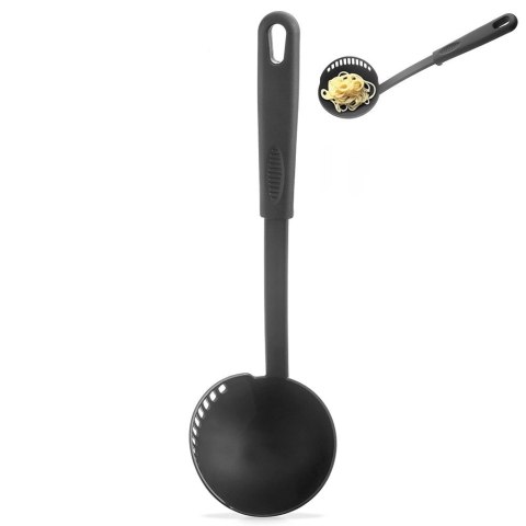 Chochla z Cedzakiem ORION BLACKLINE 150 ml 30,5 cm Stalowa do Zupy i Sosów
