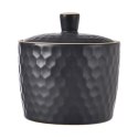 Cukierniczka Cukiernica Ceramiczna Czarna Ozdobna Klasyczna ORION 320 ml