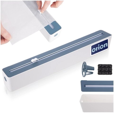 Dyspenser do Folii ORION 36 cm Szary z Ostrzem, Przyssawki i Zatyczki