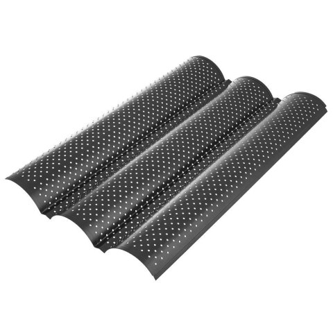 Forma Blacha do Bagietek Stalowa na 3 szt. Solidna ORION 38 cm