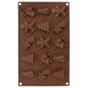 Forma do Ciastek Świąteczna ORION SILLINIE Silikonowa 29 x 17 cm 15 szt.