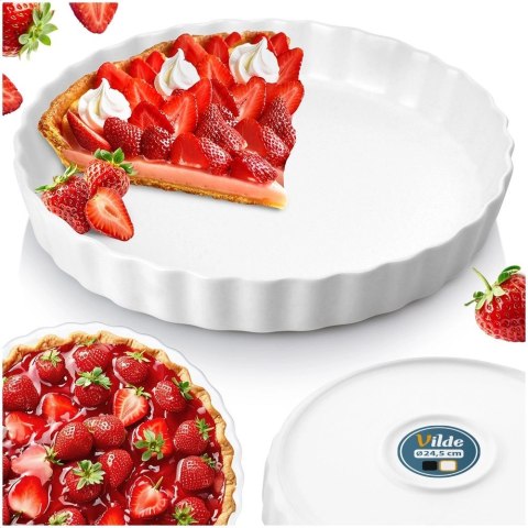 Forma do Pieczenia Tarty na Tartę Ceramiczna Tortownica ORION 24,5 cm