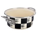 Garnek Emaliowany 1,5 L ORION SZACHOWNICA 18 cm Indukcja Zmywarka