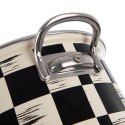 Garnek Emaliowany 2 L ORION SZACHOWNICA 18 cm Indukcja Zmywarka