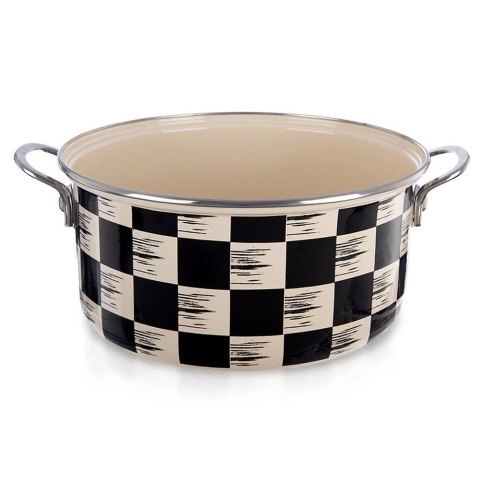 Garnek Emaliowany 5 L ORION SZACHOWNICA 26 cm Indukcja Zmywarka