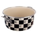 Garnek Emaliowany 5 L ORION SZACHOWNICA 26 cm Indukcja Zmywarka