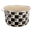 Garnek Emaliowany 6,5 L ORION SZACHOWNICA 26 cm Indukcja Zmywarka
