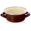 Garnek Emaliowany 600 ml ORION BROWN Retro 14 cm Indukcja Zmywarka