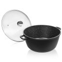 Garnek Granitowy ORION GRANDE Duży 32 cm 9,7 L Indukcja Piekarnik