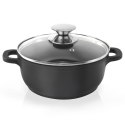 Garnek Granitowy ze Szklaną Pokrywką Grande 24 cm 4 L