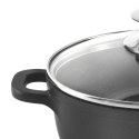 Garnek Granitowy ze Szklaną Pokrywką Grande 24 cm 4 L