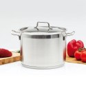 Garnek Stalowy 8,5 L ORION ANETT 30 cm z Pokrywką Indukcja Zmywarka
