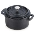 Garnek do Serwowania VILDE Żeliwny 10 cm 250 ml Pokrywka CAST LINE