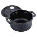 Garnek do Serwowania VILDE Żeliwny 10 cm 250 ml Pokrywka CAST LINE