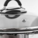 Garnek stalowy ze szklaną pokrywką DALIE 16 cm, 1,8 l