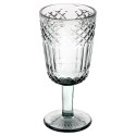 Kieliszek do Wina VILDE Szklany Czarny 270 ml Zdobiony Elegancki