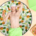 Koc Mata Piknikowa Plażowa Okrągła Lekka z Pokrowcem Solidna PROBEACH 138cm