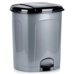 Kosz Pojemnik na Śmieci Odpady Pojemny z Pedałem Plastikowy Szary ORION 50l