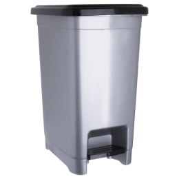 Kosz na Śmieci Odpady z Pedałem Pokrywą Wąski Wytrzymały Solidny ORION 15 L