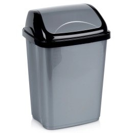 Kosz na Śmieci Plastikowy Szary 10 L ORION Wytrzymały i Pojemny