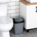 Kosz na Śmieci Plastikowy Szary 10 L ORION Wytrzymały i Pojemny