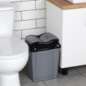 Kosz na Śmieci Plastikowy Szary 16 L ORION Wytrzymały i Pojemny