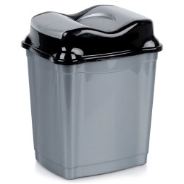Kosz na Śmieci Plastikowy Szary 9 L ORION Wytrzymały i Pojemny