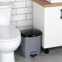 Kosz na Śmieci z Pedałem Plastikowy Szary 11,5 L ORION Wytrzymały i Pojemny