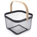 Koszyk do Przechowywania Metalowy Czarny 27 x 24,5 x 17,5 cm ORION RADKA