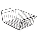 Koszyk podwieszany pod półkę metalowy czarny 40,5x26,5x14,5 cm