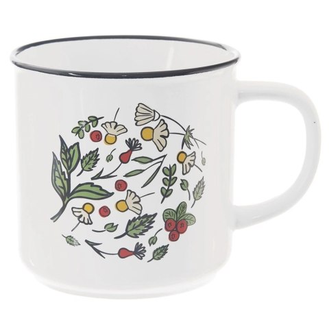 Kubek Ceramiczny na Kawę Herbatę Kakao Duży Kwiaty Prezent ORION 700 ml