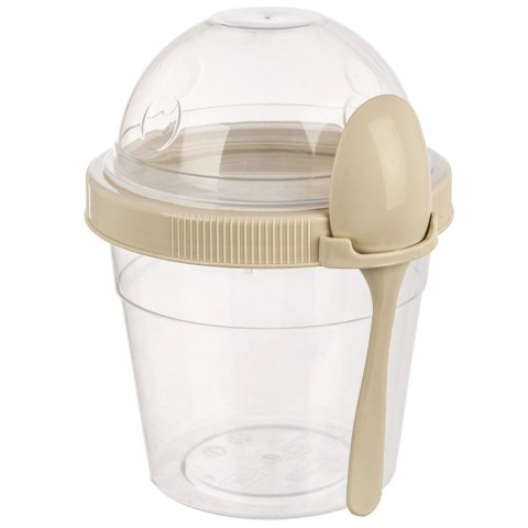Kubek Pojemnik na Jogurt Musli Lunchbo x 400 ml ORION z Łyżeczką 13,5 cm